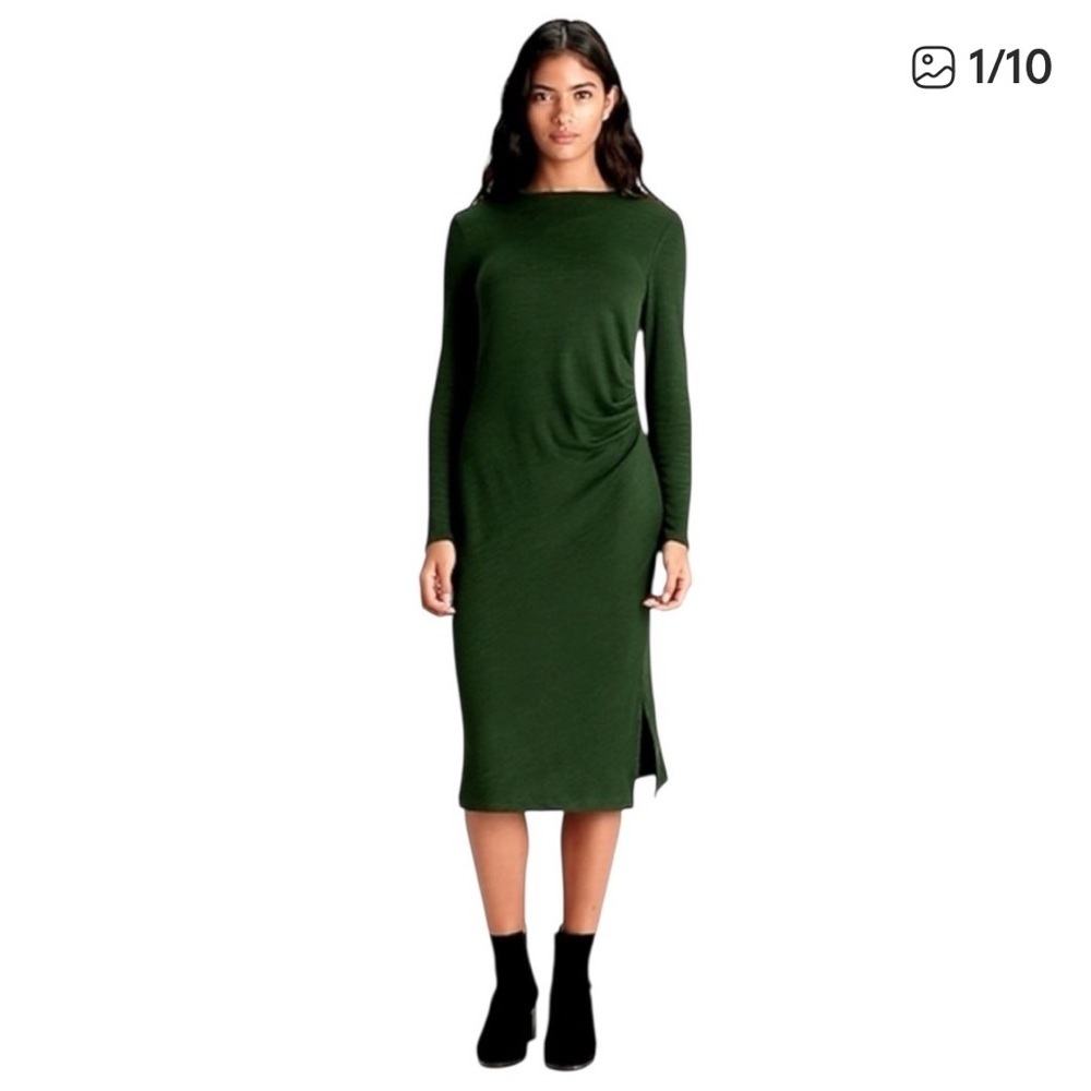 NWT Banana Republic Side Ruched Midi Dress